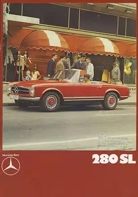 Mercedes-Benz 280 SL Prospekt 8.1969 e