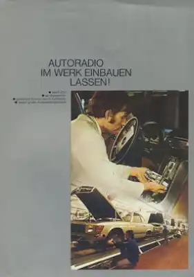 Mercedes-Benz Autoradio Prospekt 5.1973
