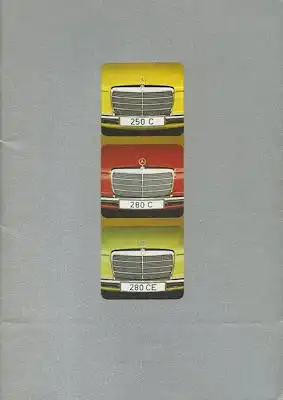 Mercedes-Benz 250C 280C 280CE Prospekt 7.1975