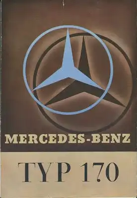 Mercedes-Benz Typ 170 Prospekt ca. 1935