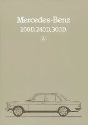 Mercedes-Benz 200 D-300 D Prospekt 12.1983