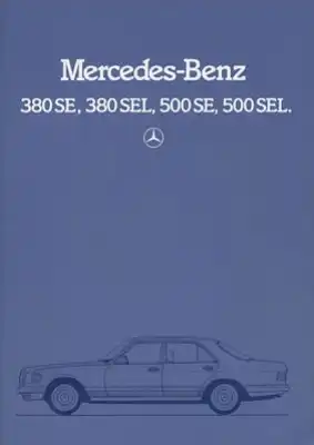 Mercedes-Benz 380 SE-500 SEL Prospekt 8.1981