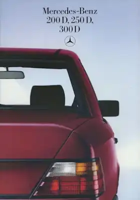 Mercedes-Benz 200 D-300 D Prospekt 12.1984