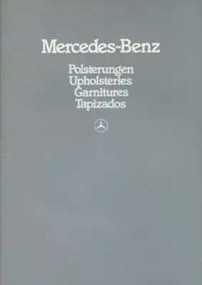 Mercedes-Benz Polsterungen Prospekt 11.1983