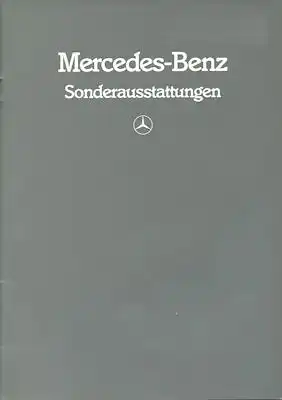 Mercedes-Benz Sonderausstattung 11.1983