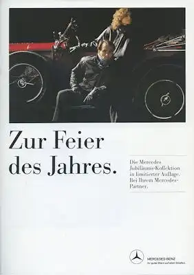 Mercedes-Benz Jubiläums Kollektion Prospekt 7.1986