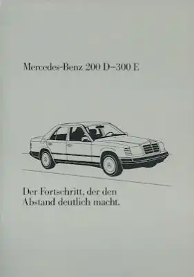 Mercedes-Benz W 124 Daten Broschüre 11.1984