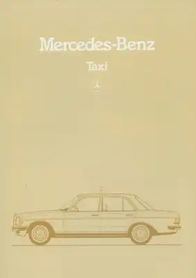 Mercedes-Benz W 123 Taxi Prospekt 5.1983