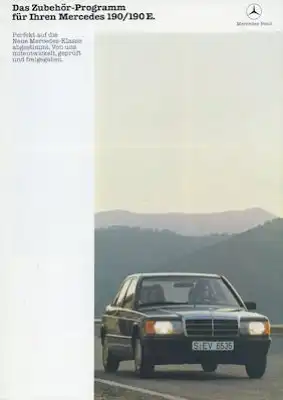 Mercedes-Benz 190 Zubehör Prospekt 4.1983