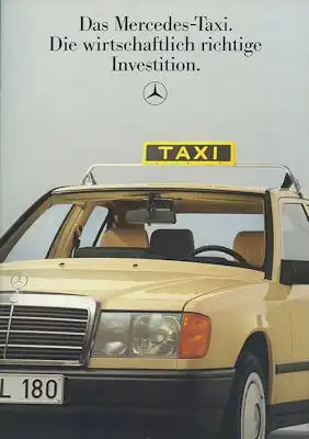 Mercedes-Benz W 124 Taxi Prospekt 8.1985