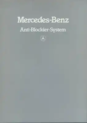 Mercedes-Benz ABS Prospekt 9.1982