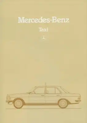 Mercedes-Benz W 123 Taxi Prospekt 11.1983
