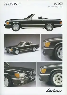 Mercedes-Benz W 107 Lorinser Prospekt 9.1985