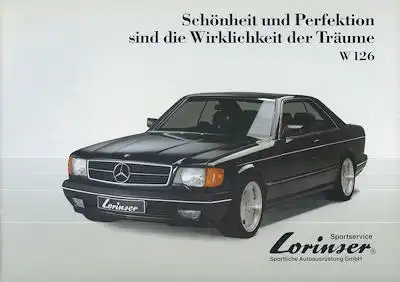 Mercedes-Benz W 126 Lorinser Prospekt ca. 1990