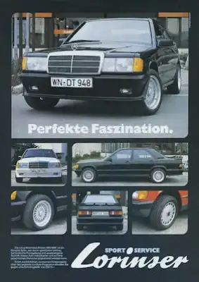 Mercedes-Benz Lorinser 190/190E Prospekt 1983