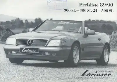 Mercedes-Benz R 129 Lorinser Prospekt 1989/1990