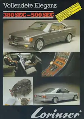 Mercedes-Benz S Klasse Coupé Lorinser Prospekt 1984