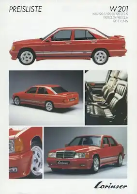 Mercedes-Benz W 201 Lorinser Prospekt 9.1985