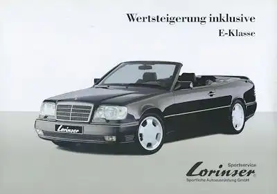 Mercedes-Benz Lorinser E-Klasse Cabriolet Prospekt ca. 1994