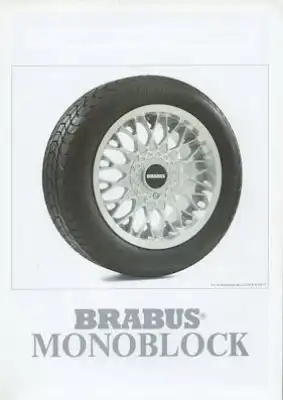Mercedes-Benz Brabus Prospekt 1980er Jahre