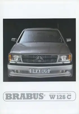 Mercedes-Benz Brabus Programm-Mappe 1989
