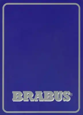 Mercedes-Benz Brabus Programm-Mappe 1989