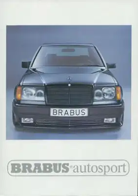 Mercedes-Benz Brabus W 124 Prospekte 1985