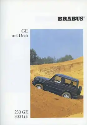 Mercedes-Benz Brabus G-Klasse Prospekt ca. 1990