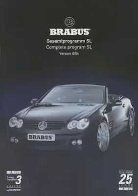 Mercedes-Benz Brabus SL Prospekt 8.2004