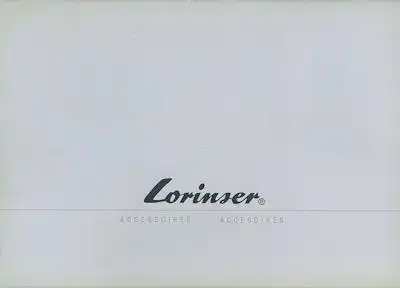Mercedes-Benz Lorinser Accessoires Prospekt 10.2004