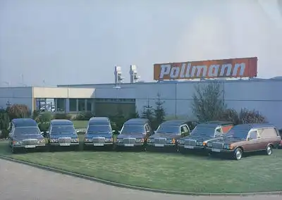 Mercedes-Benz Pollmann Bestattungswagen Prospekt 1983