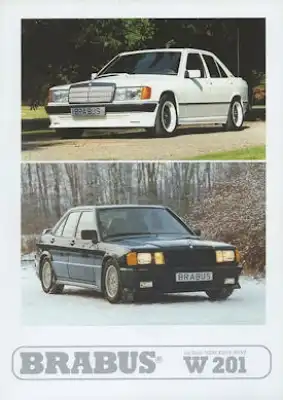 Mercedes-Benz 190 Brabus Prospekt 1980er Jahre