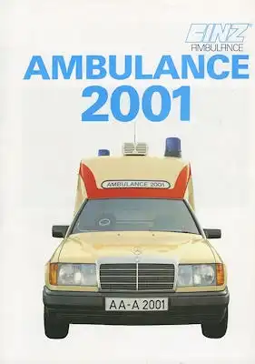 Mercedes-Benz Binz Ambulance 2001 Prospekt 8.1987