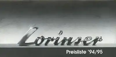 Mercedes-Benz Lorinser Preisliste 1995