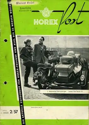 Horex Hauspost 1957 Heft 2