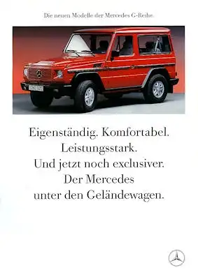 Mercedes-Benz G-Reihe Prospekt 8.1989