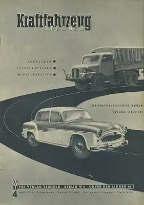 Kraftfahrzeugtechnik KFT 1956 Heft 4