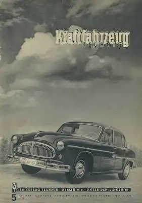 Kraftfahrzeugtechnik KFT 1956 Heft 5