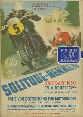 Programm Solitude 13.8.1950