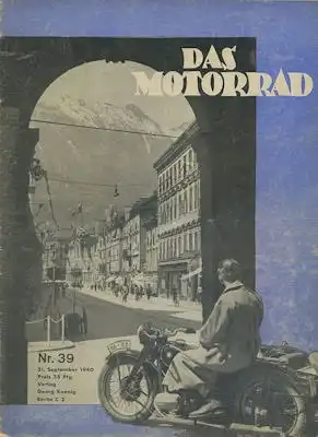 Das Motorrad 1940 Heft 39