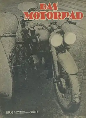 Das Motorrad 1941 Heft 6