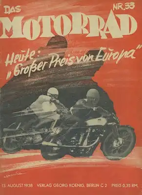 Das Motorrad 1938 Heft 33