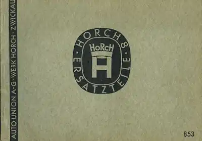 Horch 853 Ersatzteilliste 1935-1937