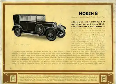 Horch 8 Prospekt 1927