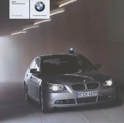 BMW 5er Polizeifahrzeug Prospekt 5.2004