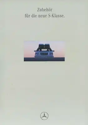 Mercedes-Benz S Klasse Zubehör Prospekt ca. 1991
