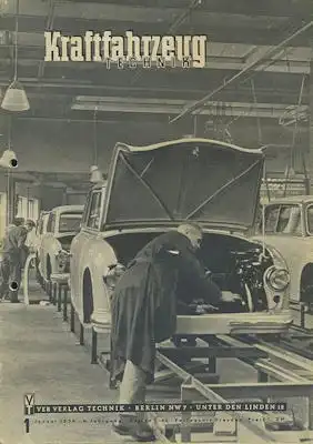 Kraftfahrzeugtechnik KFT 1956 Heft 1