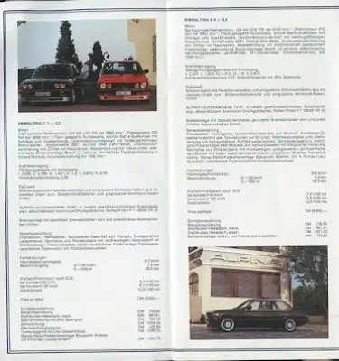 BMW Alpina Programm 3.1984