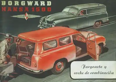 Borgward Hansa 1500 Kombiwagen Prospekt 1951 sp
