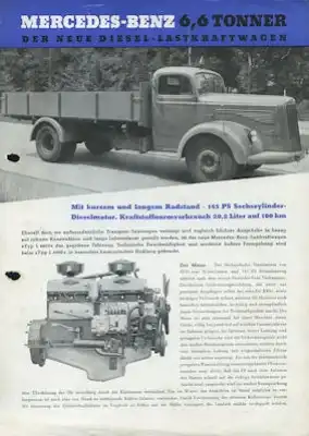 Mercedes-Benz L 6600 Prospekt 10.1950